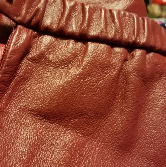 💎 100% leather skirt. Size 24P - Picture 6 of 7